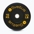 Olympic bumper weight Sveltus Training Olympic Disc 15 kg black
