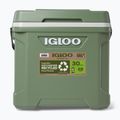 Igloo Ecocool Latitude 30 eco gray/vintage green/black travel fridge 5