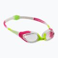 Children's swimming goggles arena Spider lime fushia/white/clear 92338/16