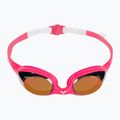 Children's swimming goggles arena Spider JR Mirror white/pink/fuchsia 2