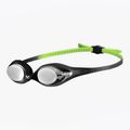 Children's swimming goggles arena Spider JR Mirror black/silver/green 5