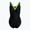 Women's one-piece swimsuit arena Shadow One Piece black/green 000088/506 2