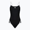 Women's one-piece swimsuit arena Team Stripe Super Fly Back One Piece black 001195/501