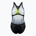 Women's one-piece swimsuit arena One Placed Print One Piece black and yellow 001191 2