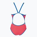 Women's one-piece swimsuit arena Team Stripe Super Fly Back One Piece red-blue 001195/477 6