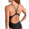 Ladies' one-piece swimsuit Arena Team Light Drop Solid black/white 9
