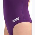 Ladies' one-piece swimsuit Arena Team Light Drop Solid plum/white 9
