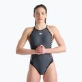 Women's one-piece swimsuit arena Icons Fast Back Panel grey 005043/551 5