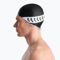 Arena Icons Team Stripe swim cap black and white 001463 5