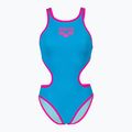 Women's one-piece swimsuit arena One Biglogo One Piece turquoise/fluo pink