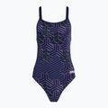Women's one-piece swimsuit arena Kikko Pro Challenge Back navy/navy multi