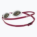 Arena Python Mirror copper/white/red wine swimming goggles 5