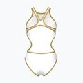 Ladies' one-piece swimsuit Arena One Biglogo One Piece white/gold 2