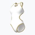 Ladies' one-piece swimsuit Arena One Biglogo One Piece white/gold 3