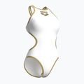 Ladies' one-piece swimsuit Arena One Biglogo One Piece white/gold 4