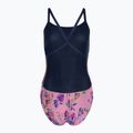 Women's one-piece swimsuit arena Rose Texture Swimsuit Xcross Back multi pink/navy 2