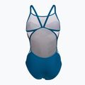 Women's one-piece swimsuit arena Planet Super Fly Back white multi/blue cosmo 2