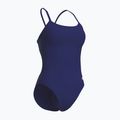 Women's one-piece swimsuit arena Lace Back Solid navy/white 3