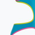 Women's one-piece swimsuit arena One Double Cross Back One Piece turquoise/fluo pink/soft green 4