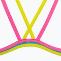 Women's one-piece swimsuit arena One Double Cross Back One Piece turquoise/fluo pink/soft green 5