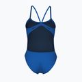 Women's one-piece swimsuit arena Lace Back Solid royal/white 2