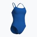 Women's one-piece swimsuit arena Lace Back Solid royal/white 3
