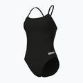 Women's one-piece swimsuit arena Lace Back Solid black/white 4