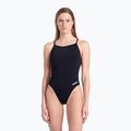 Women's one-piece swimsuit arena Lace Back Solid black/white 5