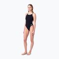 Women's one-piece swimsuit arena Lace Back Solid black/white 6