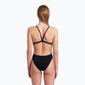 Women's one-piece swimsuit arena Lace Back Solid black/white 7