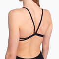Women's one-piece swimsuit arena Lace Back Solid black/white 8