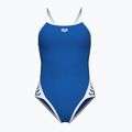 One-piece swimsuit arena Icons Super Fly Back Solid royal/white