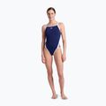 Women's one-piece swimsuit arena Icons Super Fly Back Solid navy/white 2