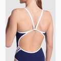 Women's one-piece swimsuit arena Icons Super Fly Back Solid navy/white 5