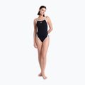 Women's one-piece swimsuit arena Icons Super Fly Back Solid black / white 2