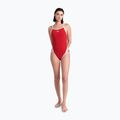 Women's one-piece swimsuit arena Icons Super Fly Back Solid red / white 2