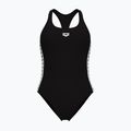 Women's one-piece swimsuit arena Icons Racer Back Solid black / white