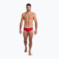 Men's arena Icons Swim Low Waist Short Solid red/white swim briefs 5