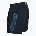 Arena Fundamentals Logo JR Boxer R navy/turquoise children's swim boxers 4