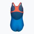 Children's one-piece swimsuit arena Kikko V Swim Pro Back blue china/calypso coral 3