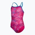 Arena Daly Light Drop Back freak rose/blue china children's one-piece swimsuit 2