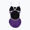 Women's one-piece swimsuit arena Icons Super Fly Back Solid plum / white / plum multi 2
