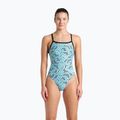 Arena Escape Challenge Back black/water blue multi women's one-piece swimsuit