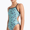 Arena Escape Challenge Back black/water blue multi women's one-piece swimsuit 4