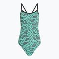 Arena Escape Challenge Back black/water blue multi women's one-piece swimsuit