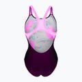 Women's one-piece swimsuit arena Imaginary Swim Pro Back black/shocking pink/multi 2