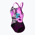 Women's one-piece swimsuit arena Imaginary Swim Pro Back black/shocking pink/multi 3
