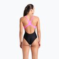 Women's one-piece swimsuit arena Imaginary Swim Pro Back black/shocking pink/multi 7