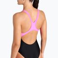 Women's one-piece swimsuit arena Imaginary Swim Pro Back black/shocking pink/multi 9