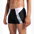 Men's arena Stripe Swim Boxers Short black/white/multi 8